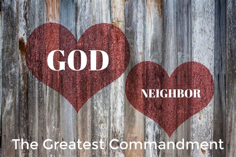 jesus said the greatest commandment is love
