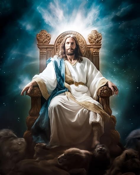 jesus seated on the throne