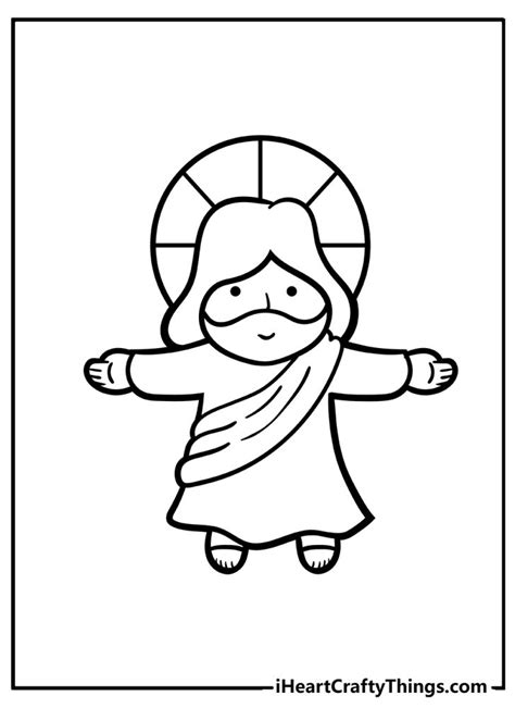 Jesus Simple Coloring Pages