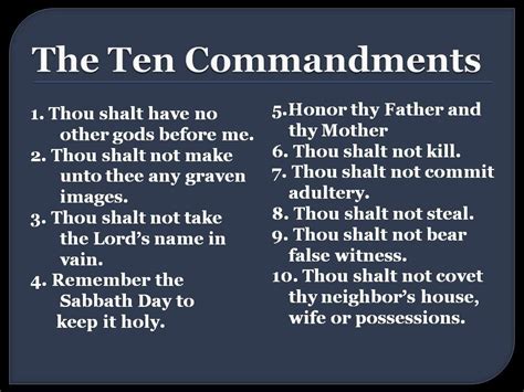 jesus talks about the 10 commandments