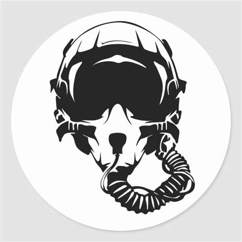 jet fighter pilot helmet logo