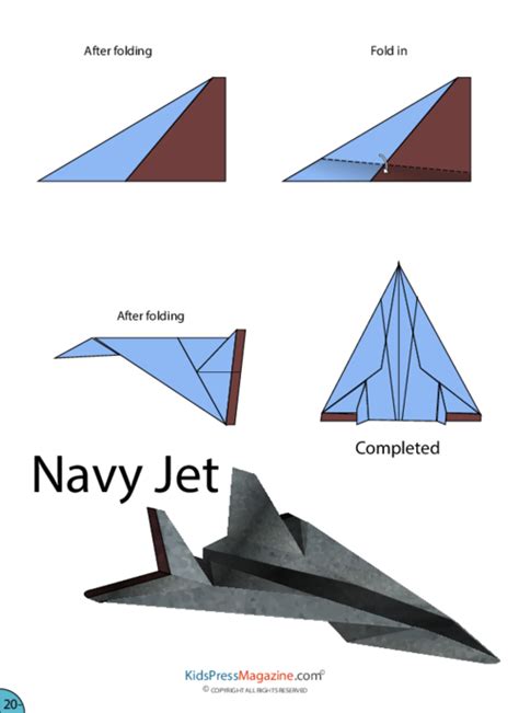 Jet Paper Plane Instructions