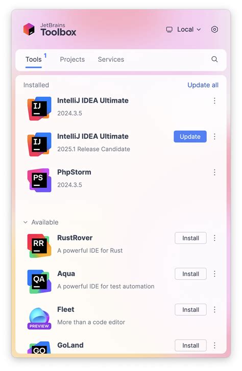 Jetbrains Toolbox App Brew