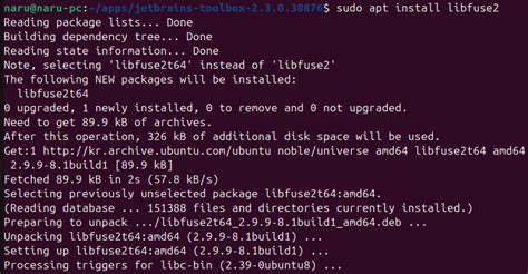 Jetbrains Toolbox Error Loading Libfuse.so.2