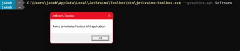 Jetbrains Toolbox Failed To Change Application Directory