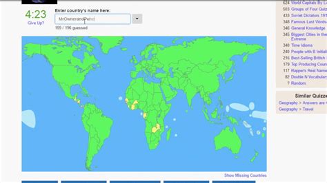 jetpunk all countries quiz with empty map