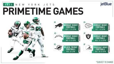 jets game schedule 2023