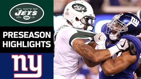 jets vs giants preseason game