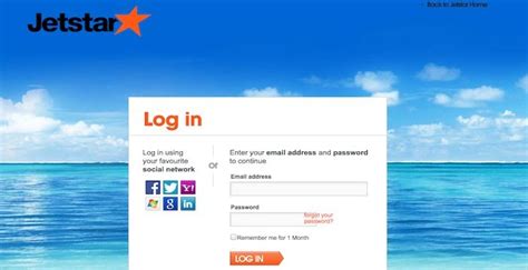 jetstar login not working