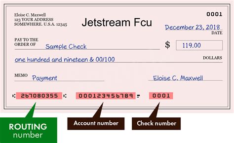 jetstream fcu routing number