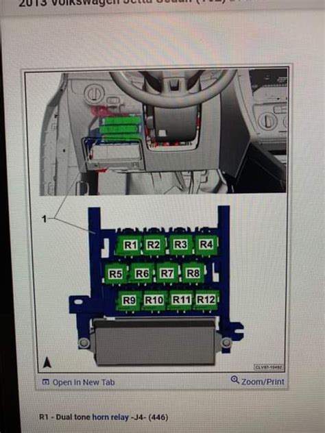 Jetta Horn Fuse Location
