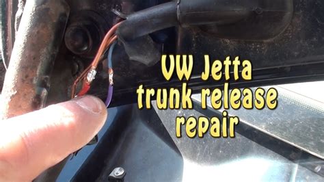 Jetta Trunk Release
