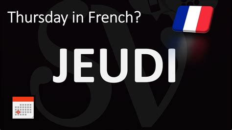 jeudi in french