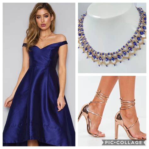Blue Monochrome Work Dress + Harlow Necklace Color & Chic