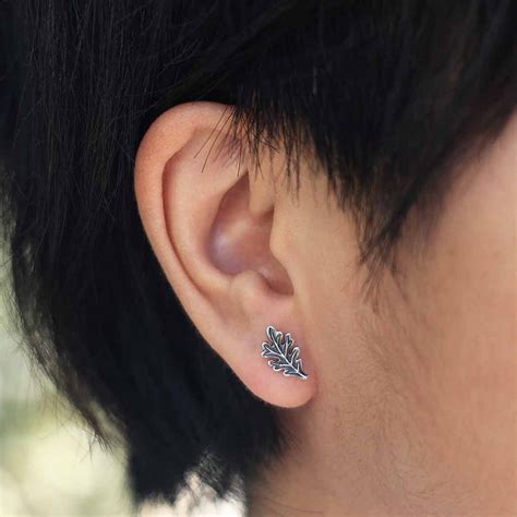 Jewelry Leaf Earrings Stud