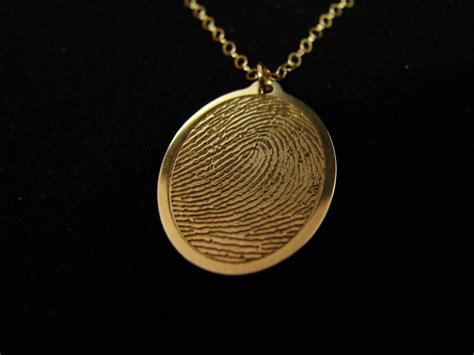 jewelry made from deceased fingerprint