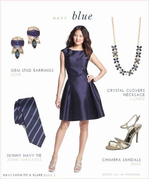 Which Color Jewelry Goes with Dark Blue Dresses? Dark blue dress
