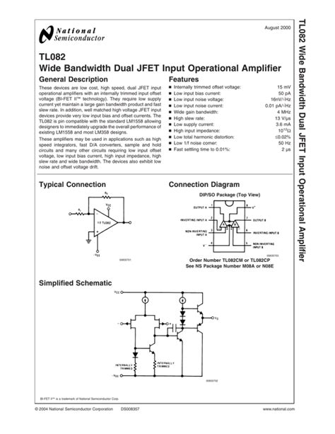 Jfet Operational Amplifier