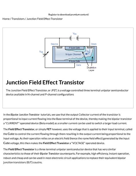 Jfet Tutorial