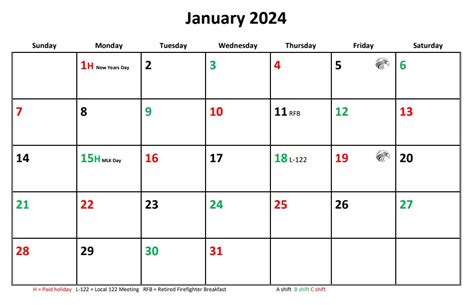 Jfrd Shift Calendar 2024