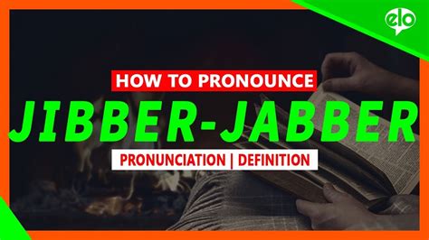 jibber jabber definition