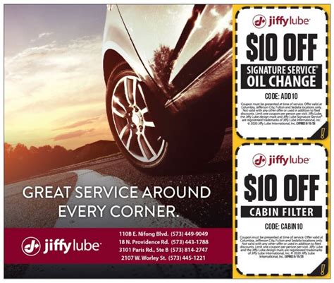 7.00 OFF ON COMPLETE SIGNATURE SERVICE OIL CHANGE Online Printable