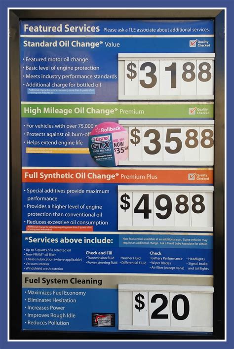 Jiffy Lube Oil Change Pricing
