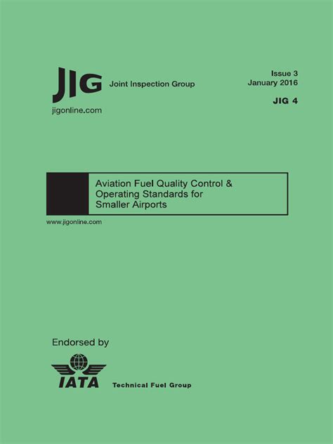 Jig Requirements In Jet A-1 Handling