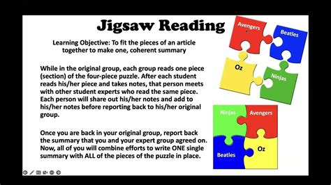 Jigsaw Game Instructions