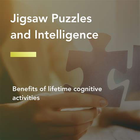 Jigsaw Puzzles And Intelligence