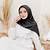 jilbab bella square warna hitam