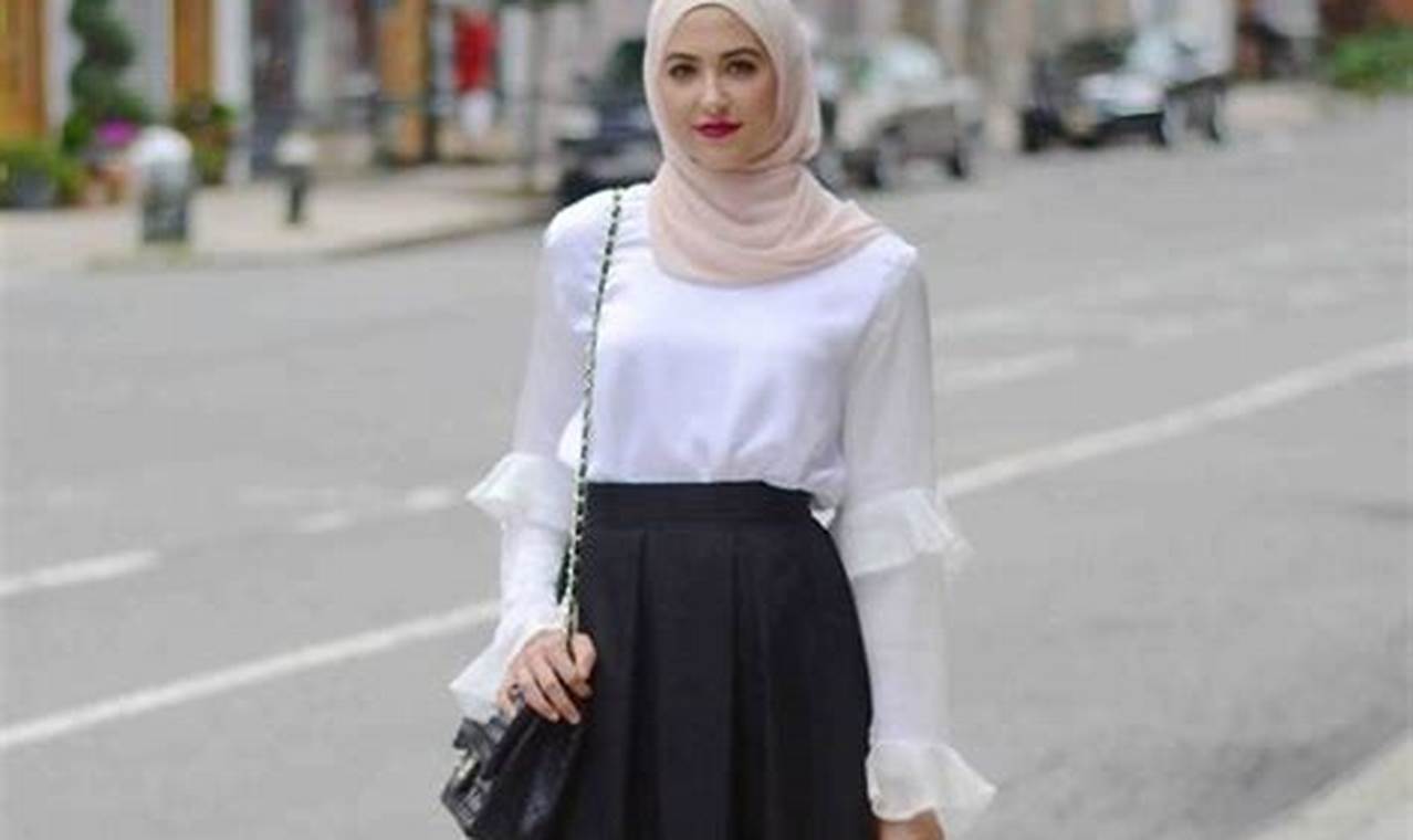 jilbab putih cocok dengan baju warna apa