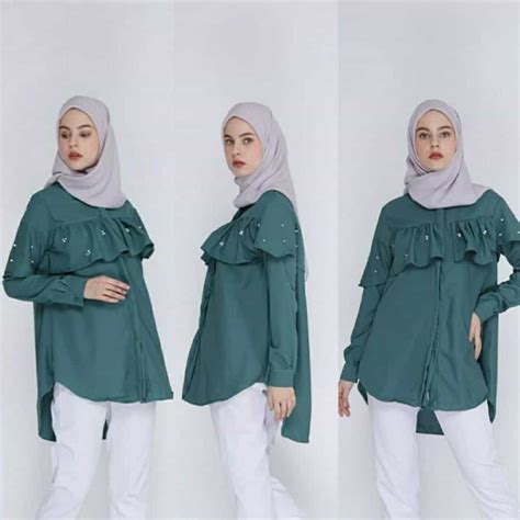 Elegan, 10 Warna Jilbab Untuk Baju Hijau Botol - Dailysia