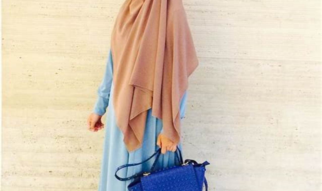 jilbab yang cocok untuk baju warna biru tosca
