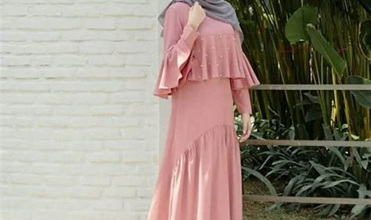 jilbab yang cocok untuk baju warna pink peach