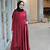 jilbab yg cocok untuk baju warna maroon