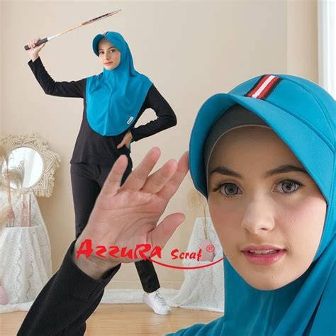 jilbab sport tidak mudah lepas