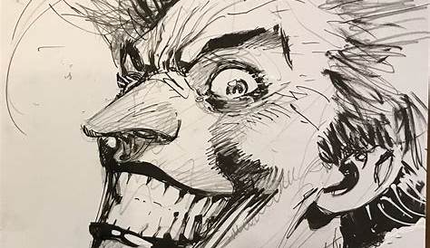 Joker painted sketch | Jim Lee Joker Art, Batman Joker, Heath Ledger