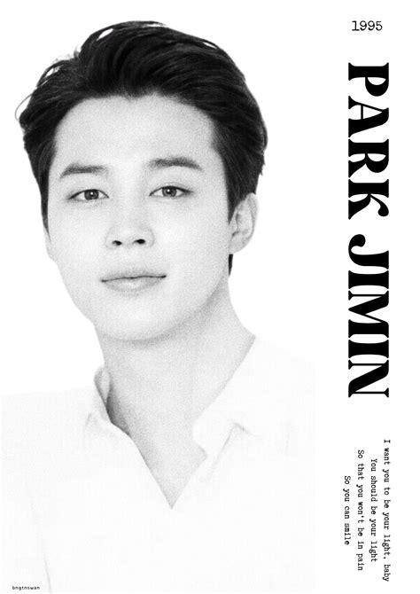 Jimin Poster Edit White