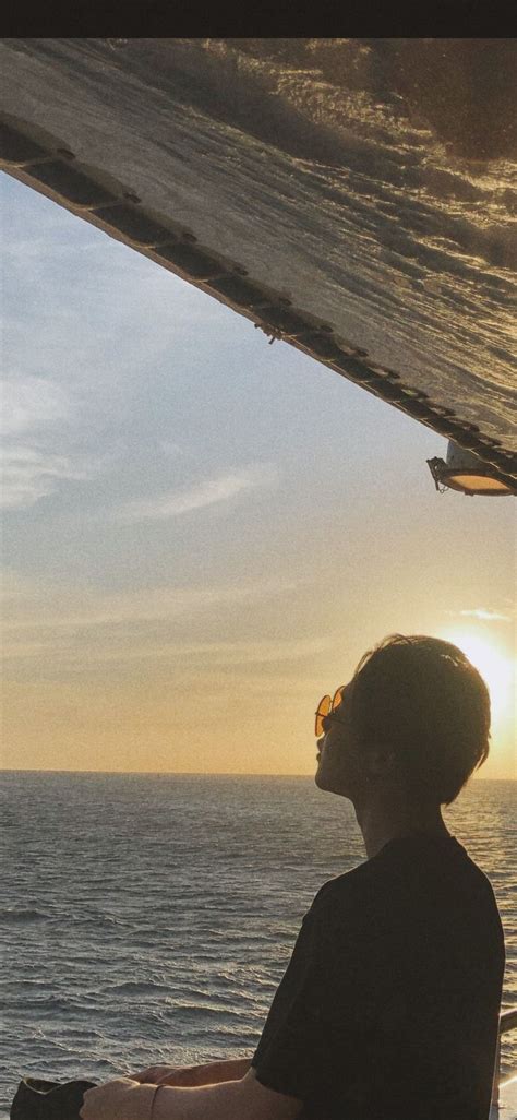 Jimin Wallpaper Lockscreen Sunset