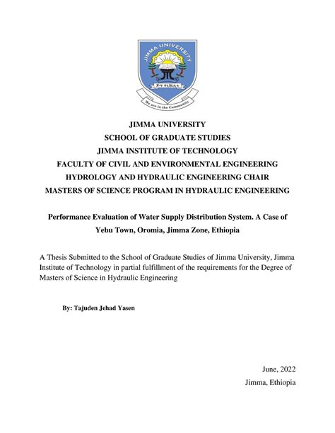 jimma university example of a written research proposal pdf in ethiopia