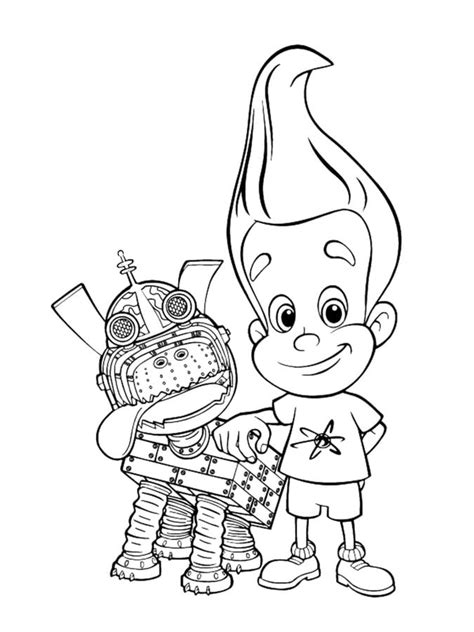 Jimmy Neutron Coloring Pages: Fun And Creative Way To Entertain Kids In 2023
