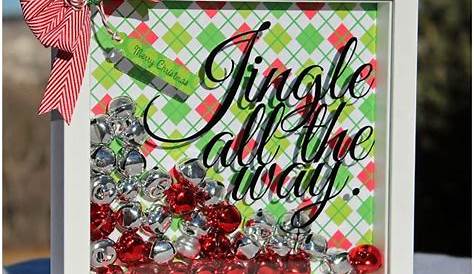Jingle All The Way Trendy Merry Christmas Gift Suggestions Shadow Frame Filled