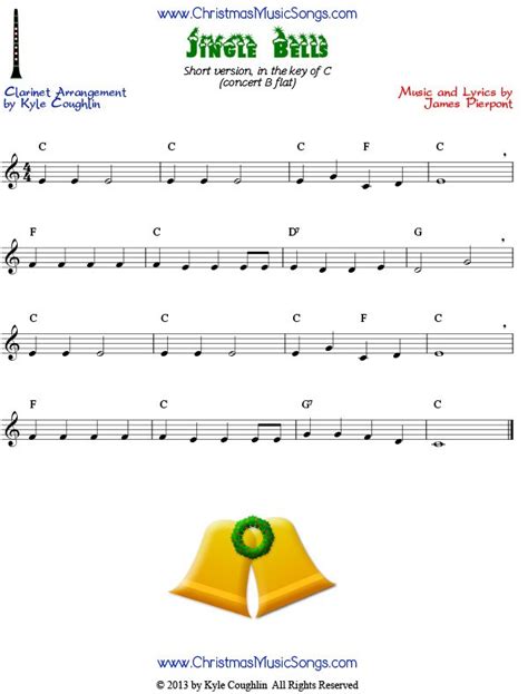 Jingle Bells Clarinet Notes