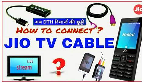 How To Connect JioPhone To TV By Jio Media Cable Live