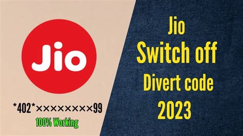 jio switch off divert code