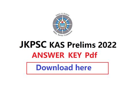 jkpsc 2022 prelims answer key