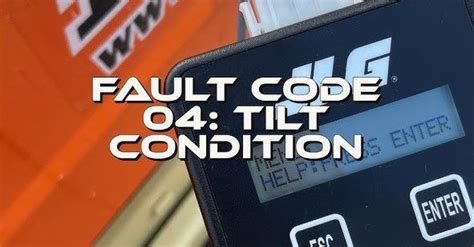JLG E5002 Code Troubleshooting JLG 2630 ES Scissor Lift Tilt Sensor