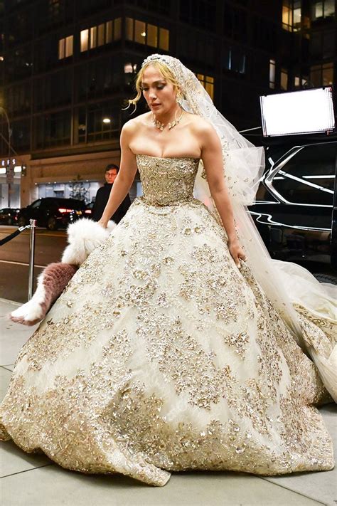 Jennifer Lopez Was Looking Stunning In Her Wedding Dresses And Gave A