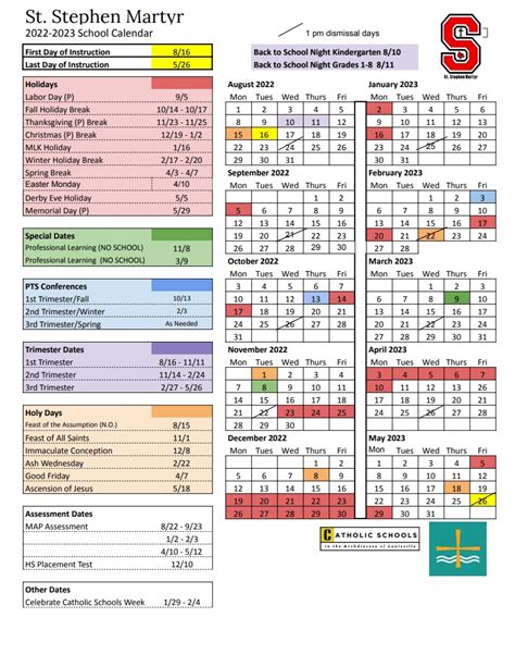 Jmcss School Calendar